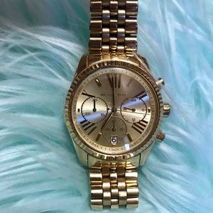 Authentic Michael Kors 14k gold men’s watch
